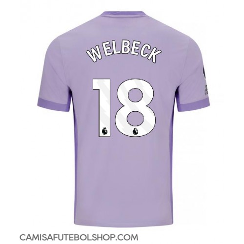 Camisa de time de futebol Brighton Danny Welbeck #18 Replicas 2º Equipamento 2025-26 Manga Curta